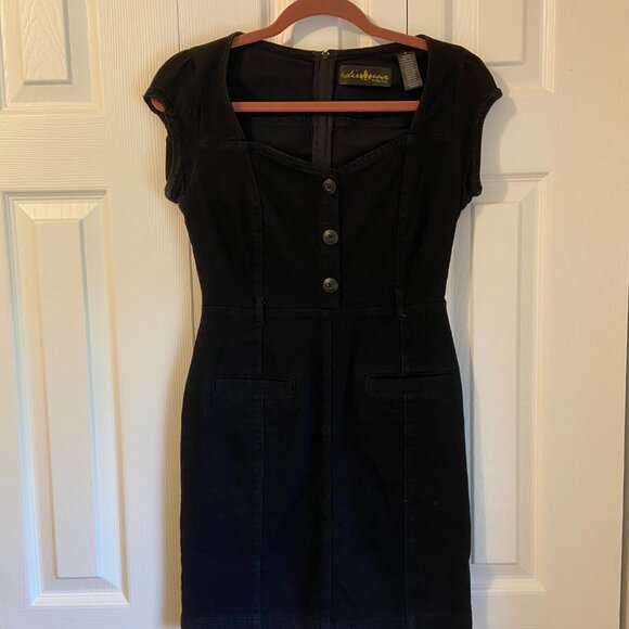 Edie Rose for DKNY Overdye Denim Pencil Dress - Sz Med - Picture 8 of 13